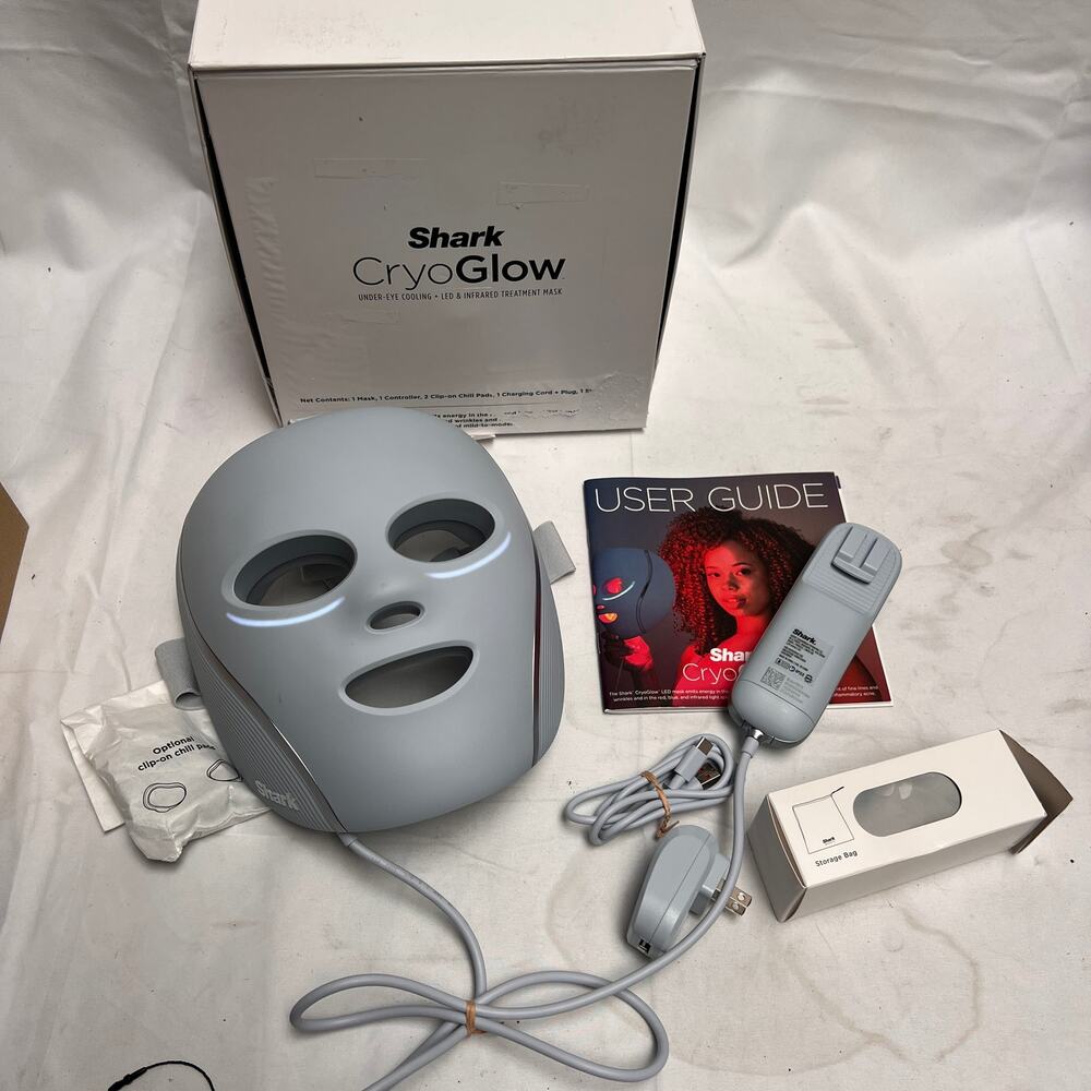 Shark - CryoGlow Cooling + LED Anti-Aging & Skin Clearing Face Mask